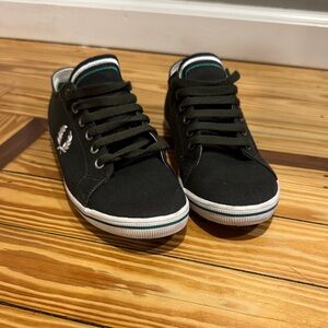 Fred Perry Black Canvas Sneakers